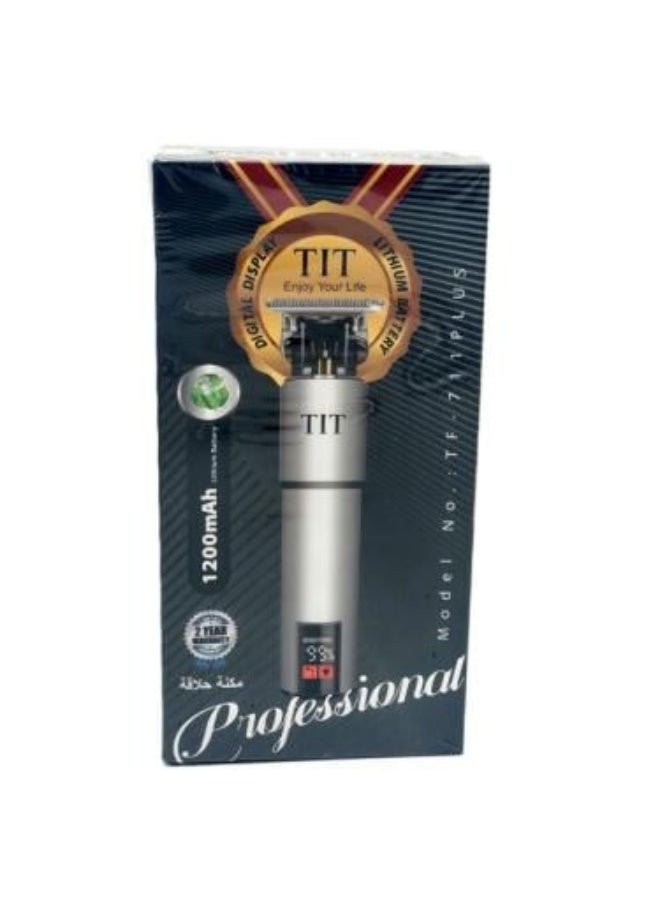 مكنة حلاقة احترافية بشاشة رقمية وبطارية ليثيوم - TF-711PLU